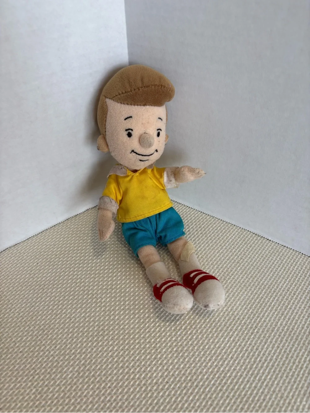 Disney store CHRISTOPHER ROBIN 8” Bean Bag Plush Vintage Retired Winnie The Pooh